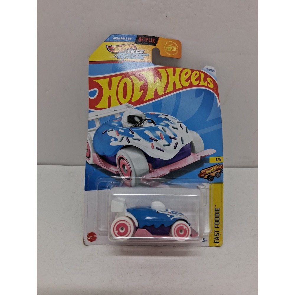 Hot Wheels Donut Drifter Blue Fast Foodie 1/5 150/250 HTB29 2024 Die-Cast Car